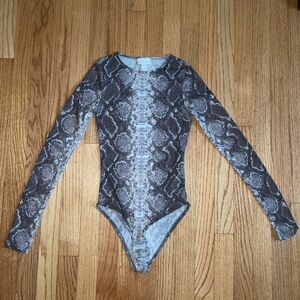 Topshop Snake Bodysuit